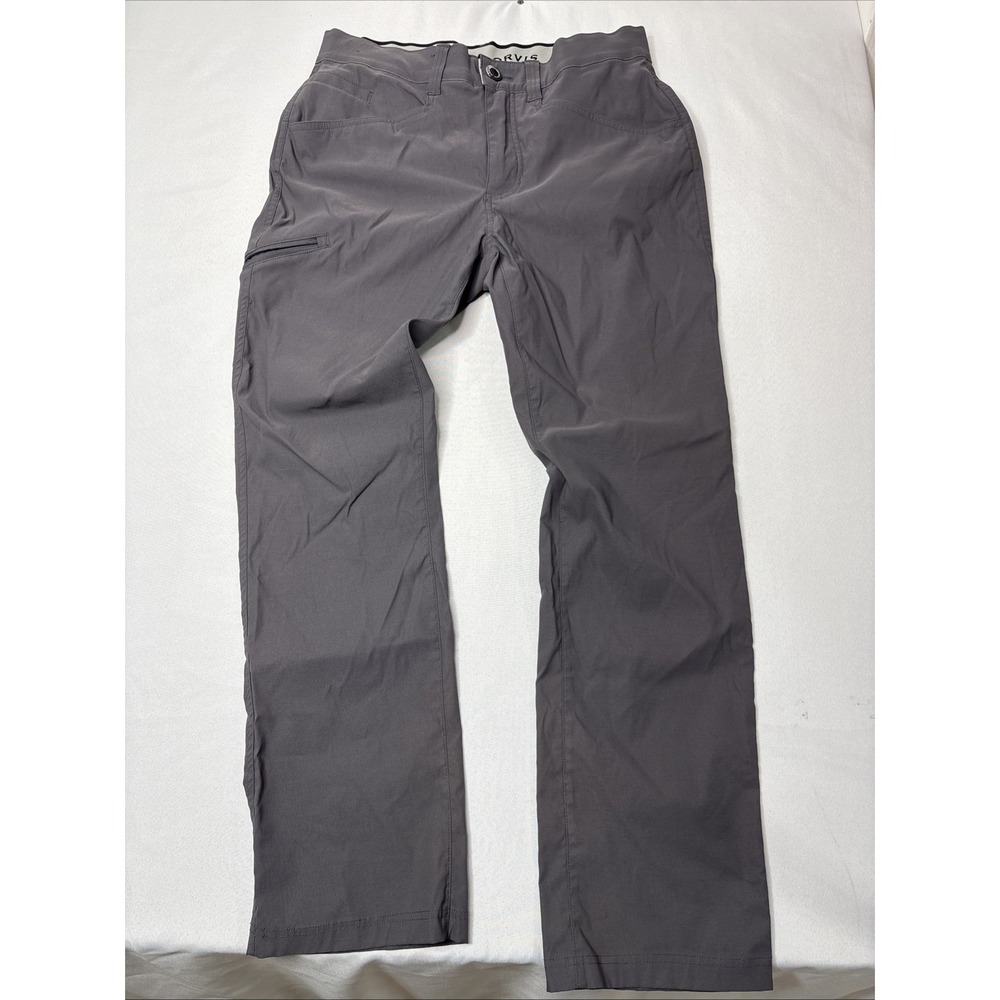 Orvis Men's Tech Performance Pants Size 32x29 GrayHiking Stretch Outdoor